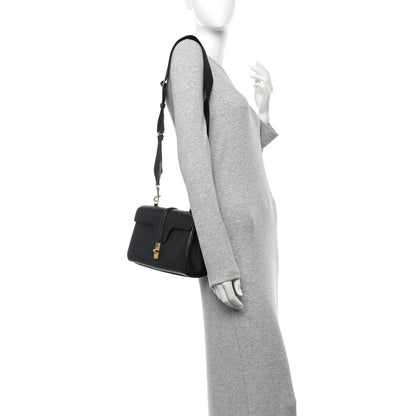 Celine Grained Calfskin Teen Soft 16 Shoulder Bag Black 2 of 14