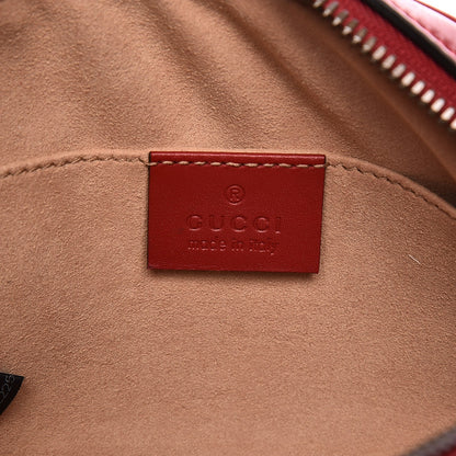 Gucci Calfskin Matelasse GG Marmont Belt Bag 95 38 Hibiscus Red 6 of 9