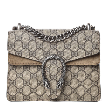 Gucci GG Supreme Monogram Mini Dionysus Shoulder Bag Taupe 1 of 12