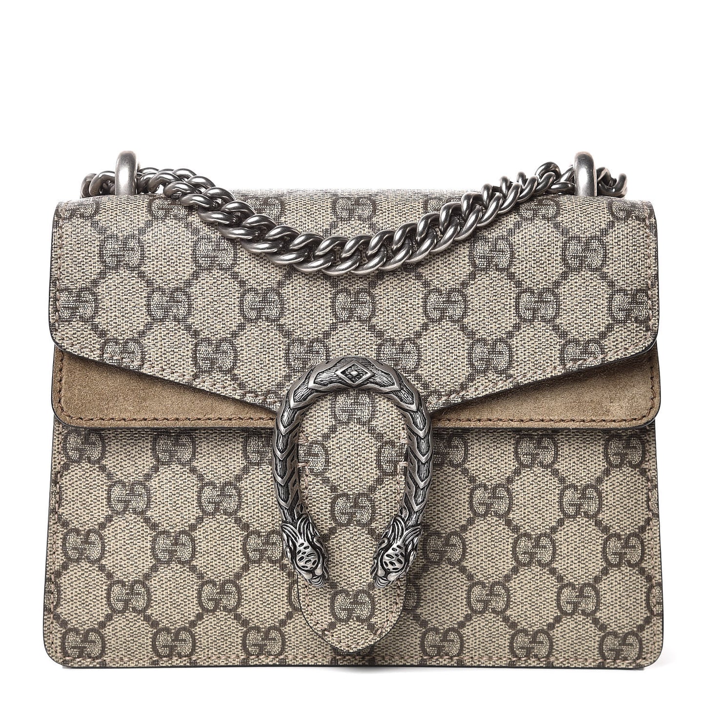 GG Supreme Monogram Mini Dionysus Shoulder Bag Taupe
