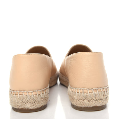 Chanel Lambskin CC Espadrilles 38 Beige Black 7 of 11