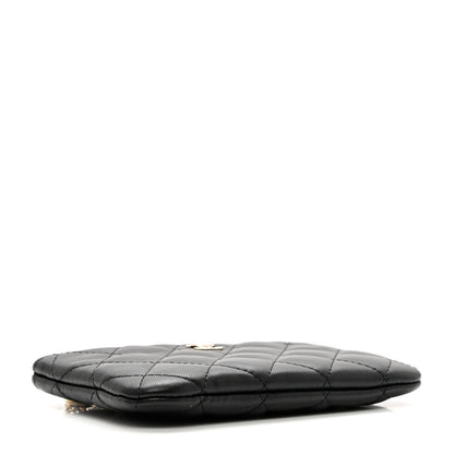 Chanel Lambskin Quilted Small Casino Cosmetic Case Black 4 of 8