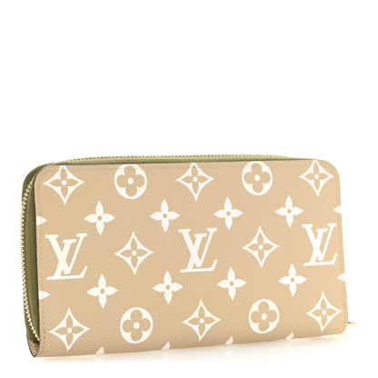 Louis Vuitton Monogram Giant Zippy Wallet Kaki White 3 of 9