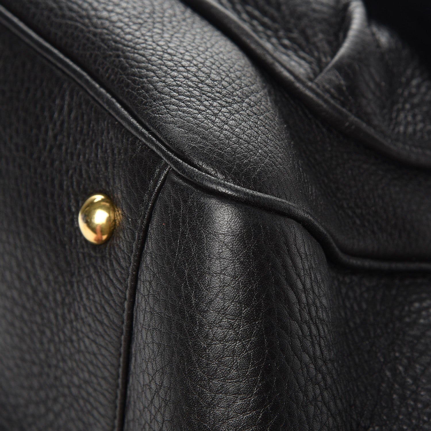 Gucci Pebbled Calfskin Medium 1973 Top Handle Satchel Black 14 of 19