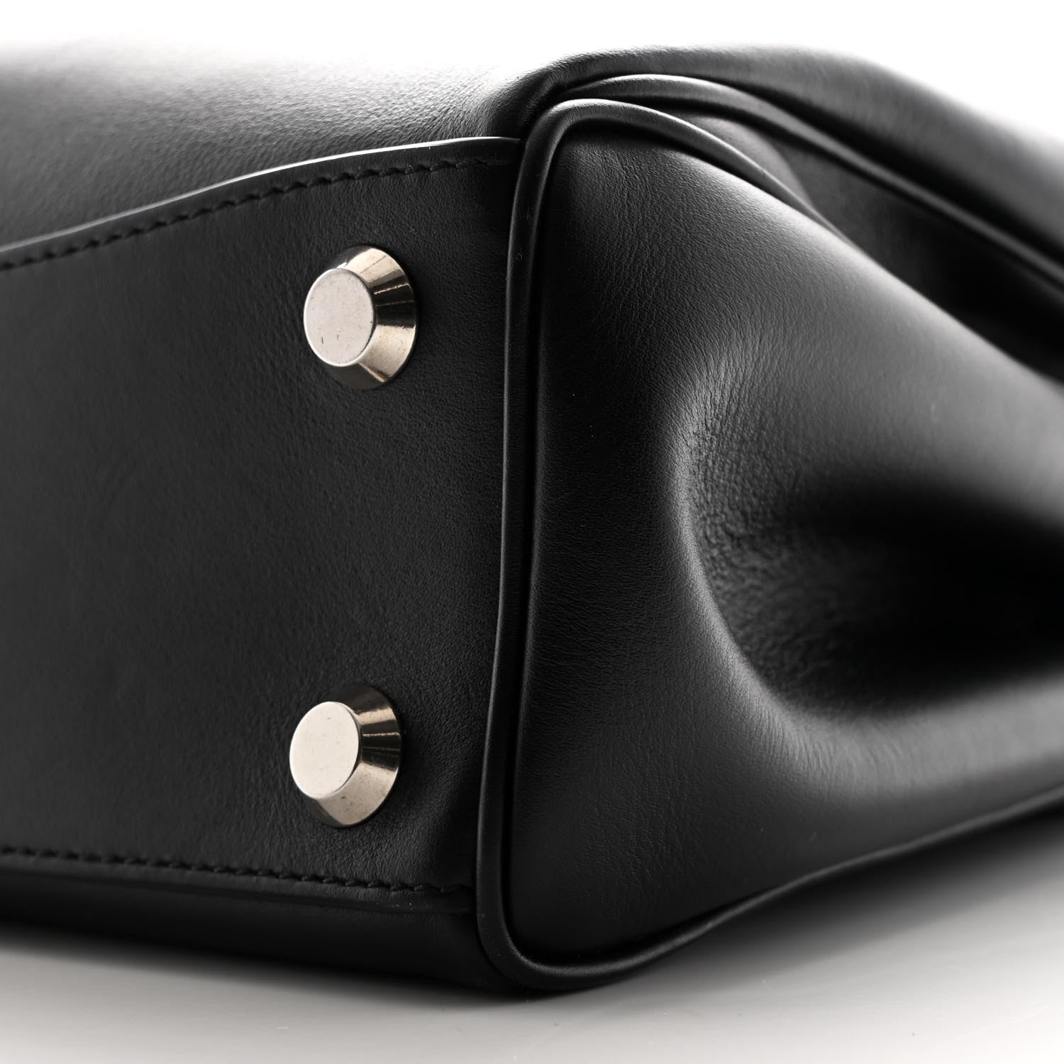 Balenciaga Natural Smooth Calfskin Small Rodeo Top Handle Handbag Black 10 of 10
