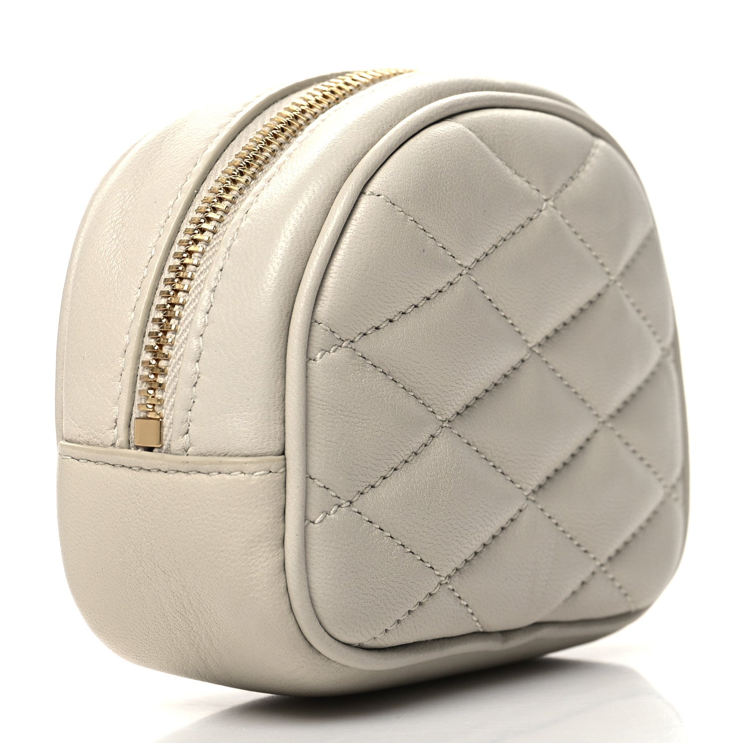 Saint Laurent Lambskin Quilted Lolita Cosmetic Pouch Crema Soft 3 of 9