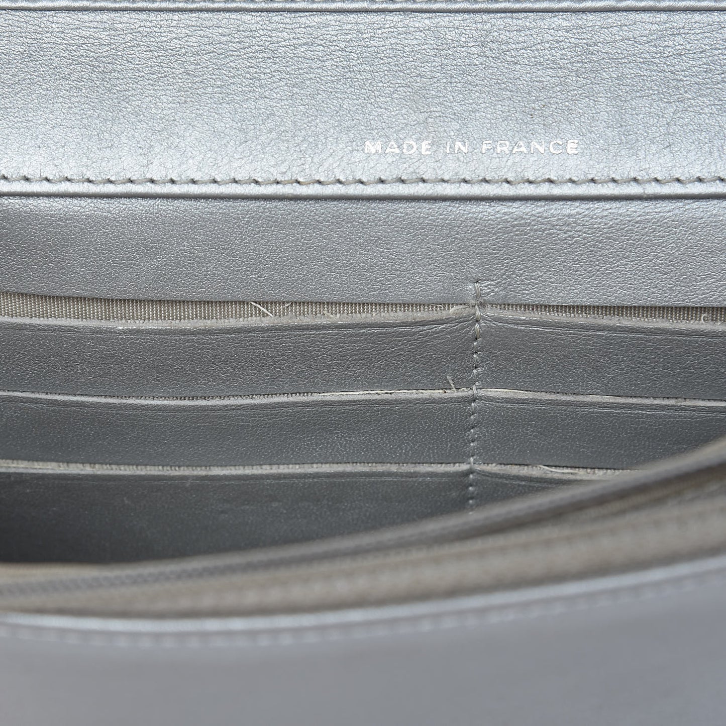 Patent Strass Wallet On Chain WOC Silver