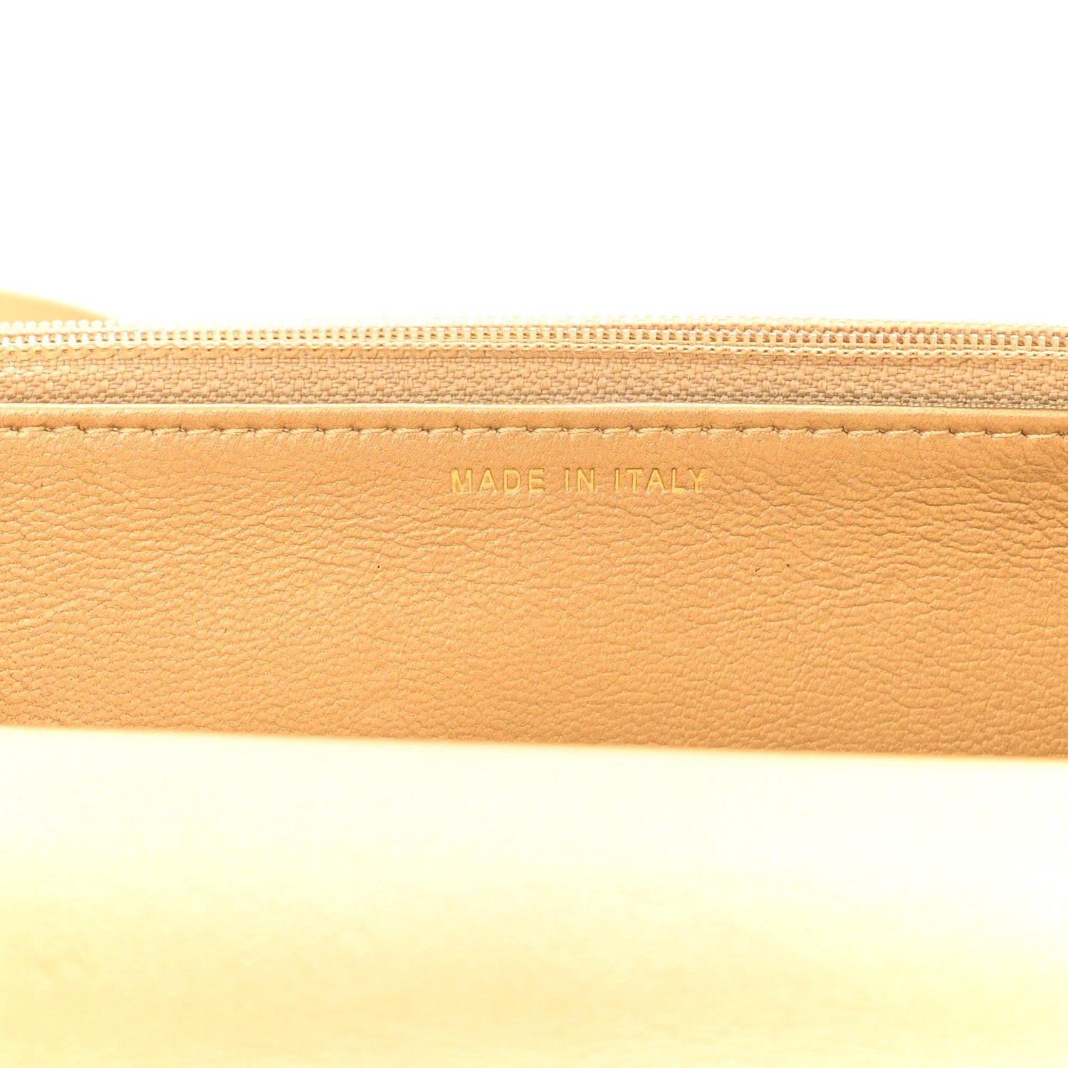 Chanel Metallic Goatskin Quilted Chanel 19 Wallet On Chain WOC Gold 7 of 13