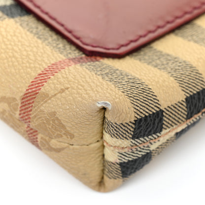 Burberry Haymarket Check Shoulder Bag Red 17 of 21