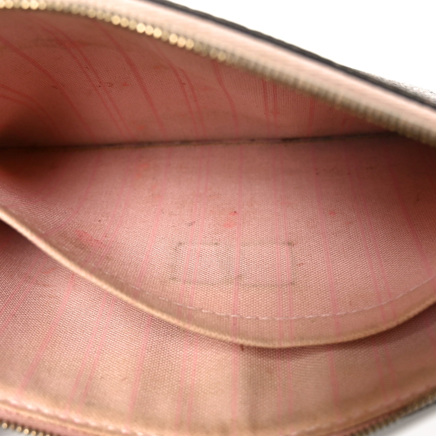 Louis Vuitton Damier Ebene Neverfull MM GM Pochette Rose Ballerine 7 of 8