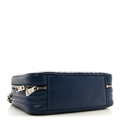 Prada Soft Calfskin Impunture Diagramme Camera Bag Bluette 4 of 12
