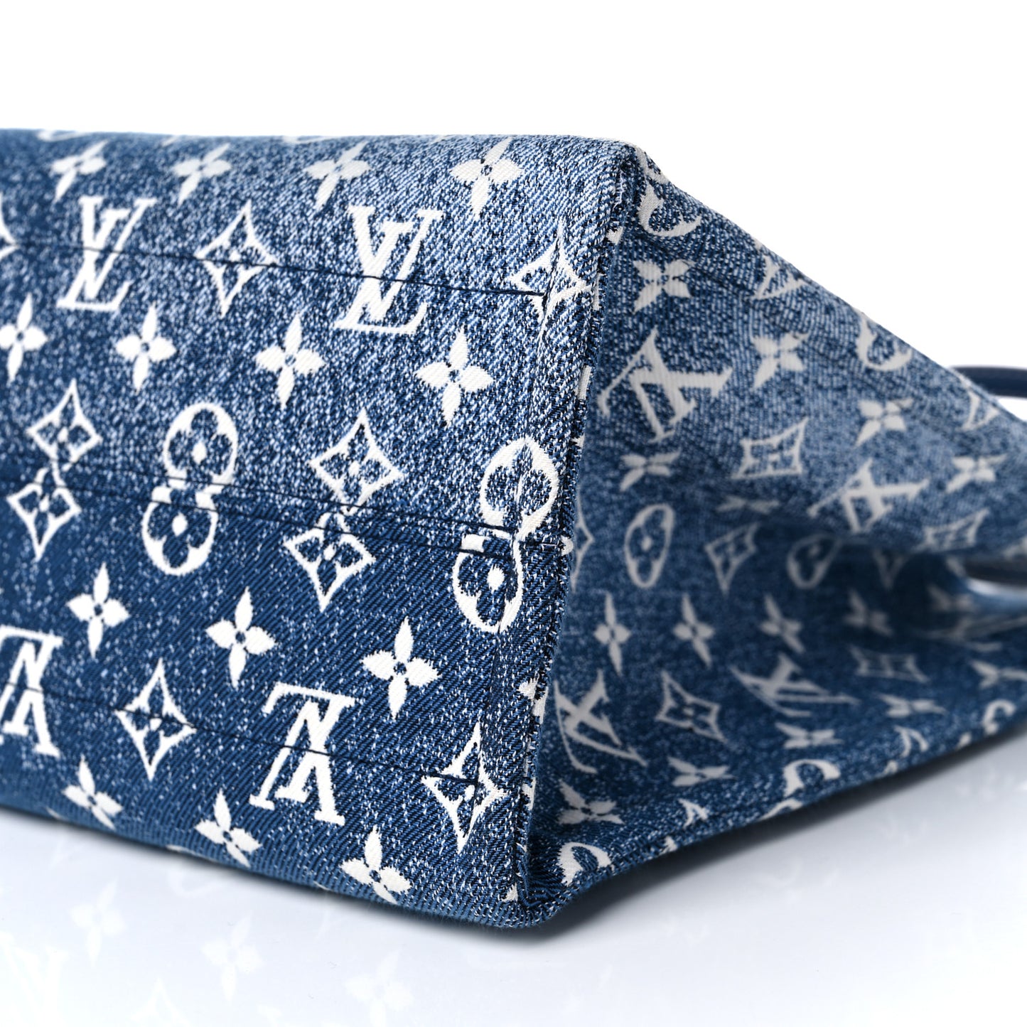 Monogram Jacquard Denim Onthego MM Bleu