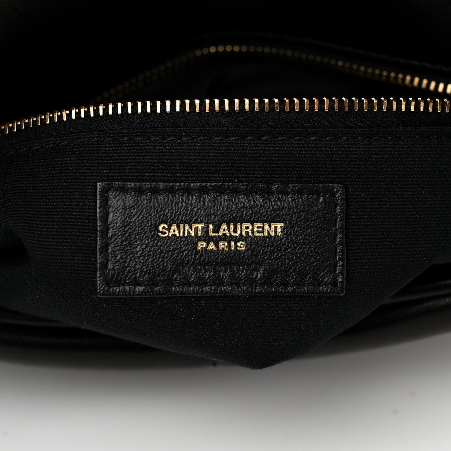 Saint Laurent Lambskin Quilted Small Loulou Puffer Monogram Chain Satchel Black 6 of 10