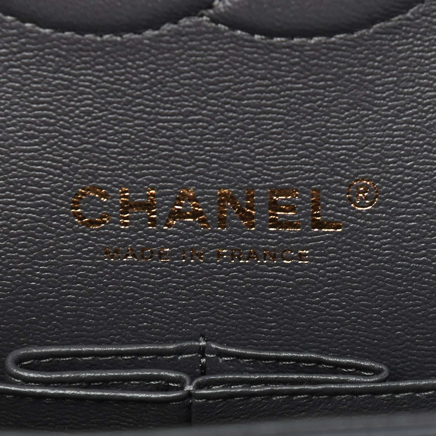 Caviar Quilted Medium Double Flap Dark Grey