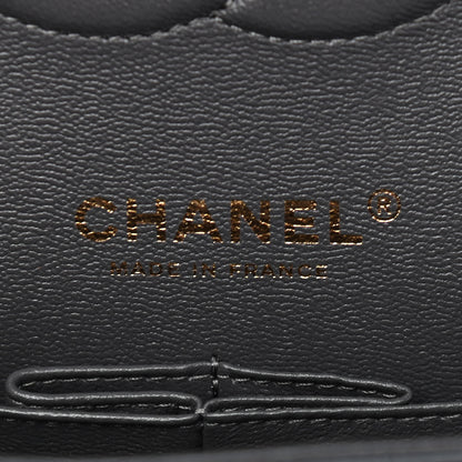 Chanel Caviar Quilted Medium Double Flap Dark Grey 5 of 8