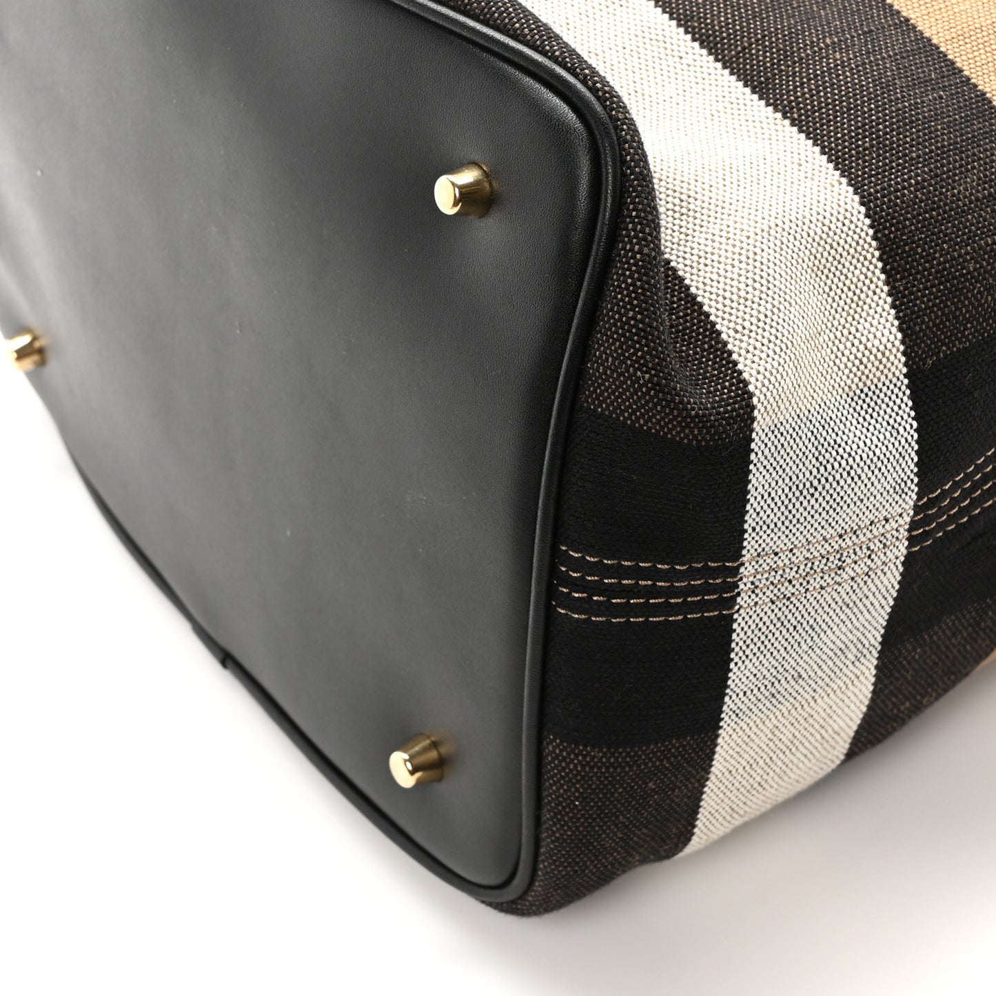 Canvas Mega Check Medium Ashby Hobo Black