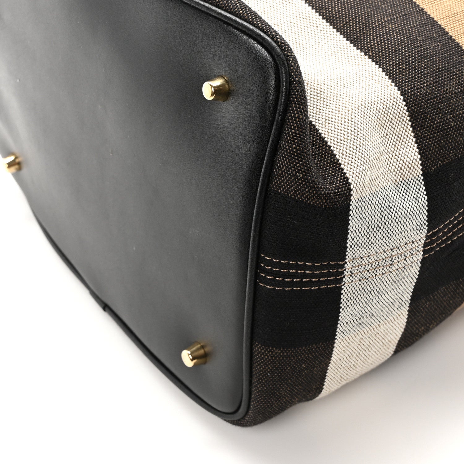 Burberry Canvas Mega Check Medium Ashby Hobo Black 11 of 11