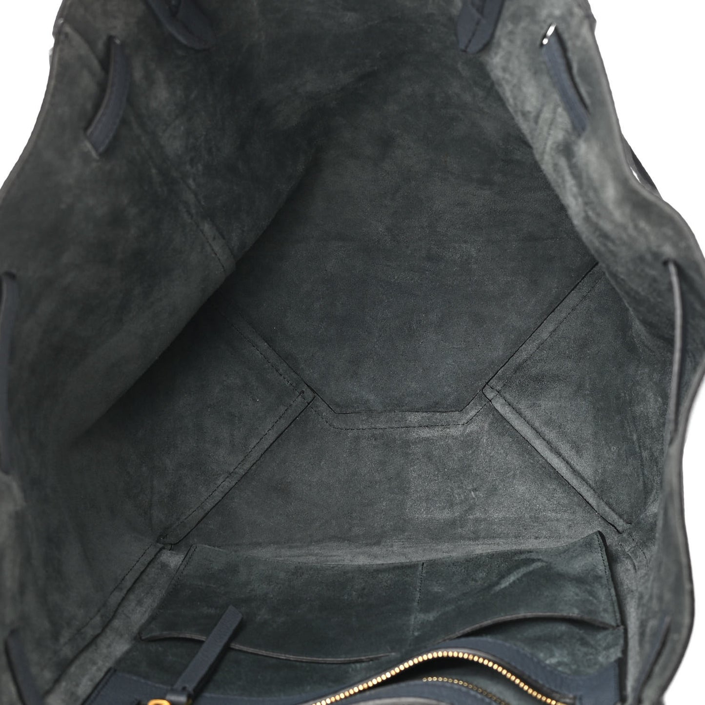Soft Grained Calfskin Small Belt Cabas Phantom Slate