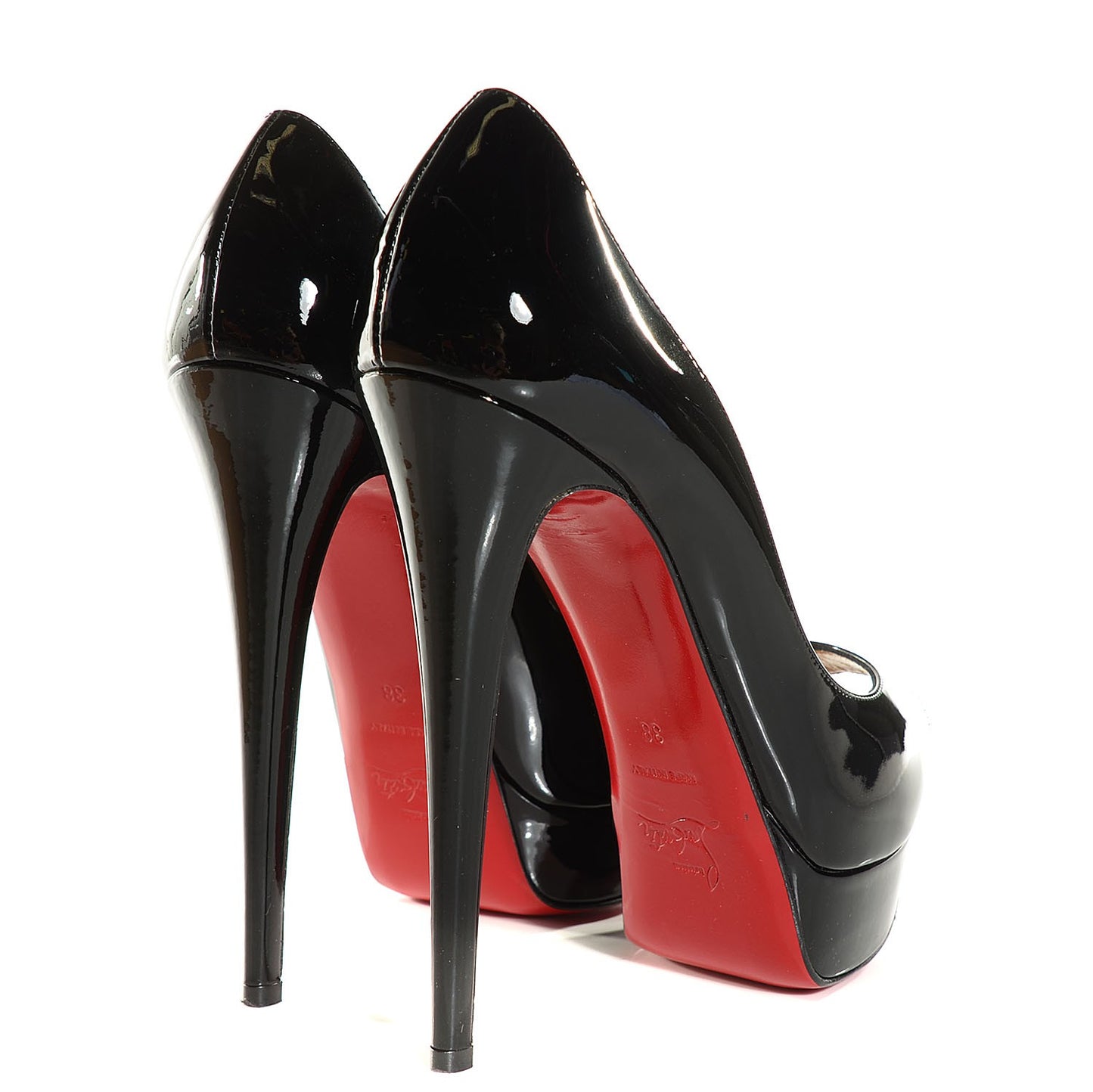 Patent Lady Peep 150 Pumps 38 Black