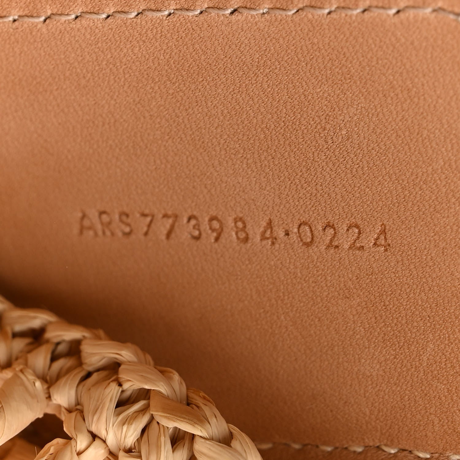 Saint Laurent Raffia Calfskin Oxalis Shoulder Bag Naturale 7 of 13