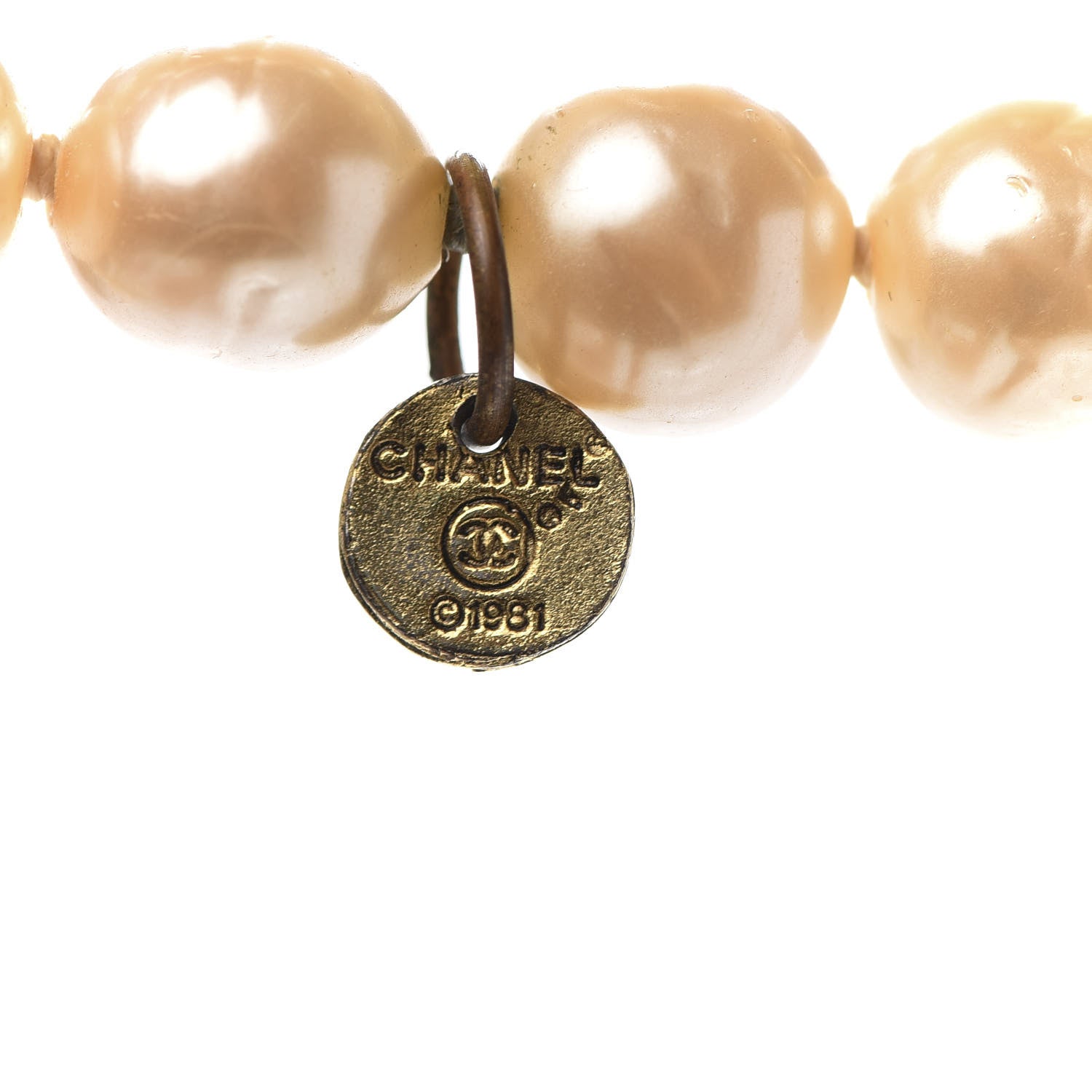 Chanel Pearl Swarovski Crystal Chicklet Sautoir Necklace Gold 6 of 9