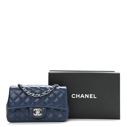 Chanel Caviar Quilted Mini Rectangular Flap Navy 11 of 11