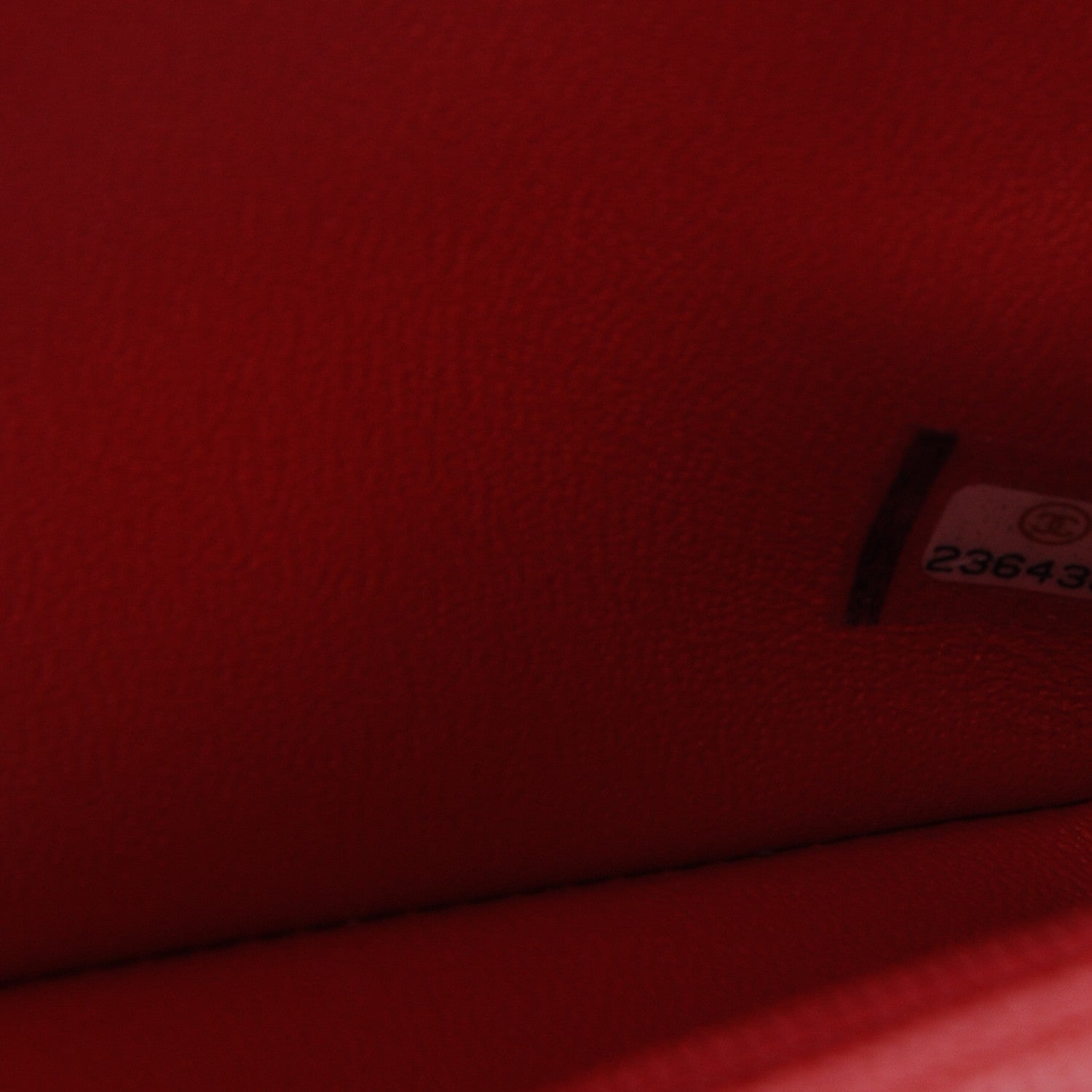 Chanel Caviar Chevron Quilted Mini Rectangular Flap Red 7 of 7