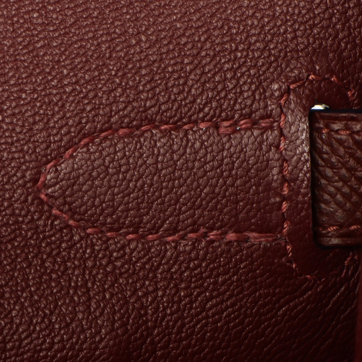 Epsom Contour Birkin 35 Rouge H Navy