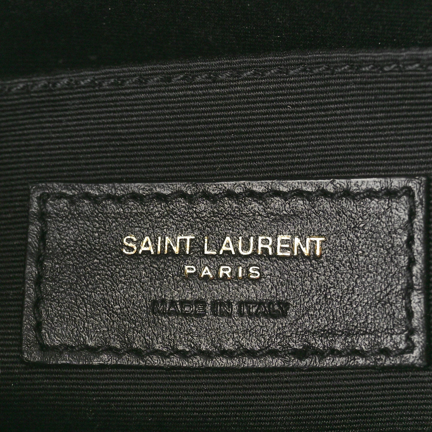 Patent Calfskin Crocodile Embossed Monogram Lou Camera Bag Black