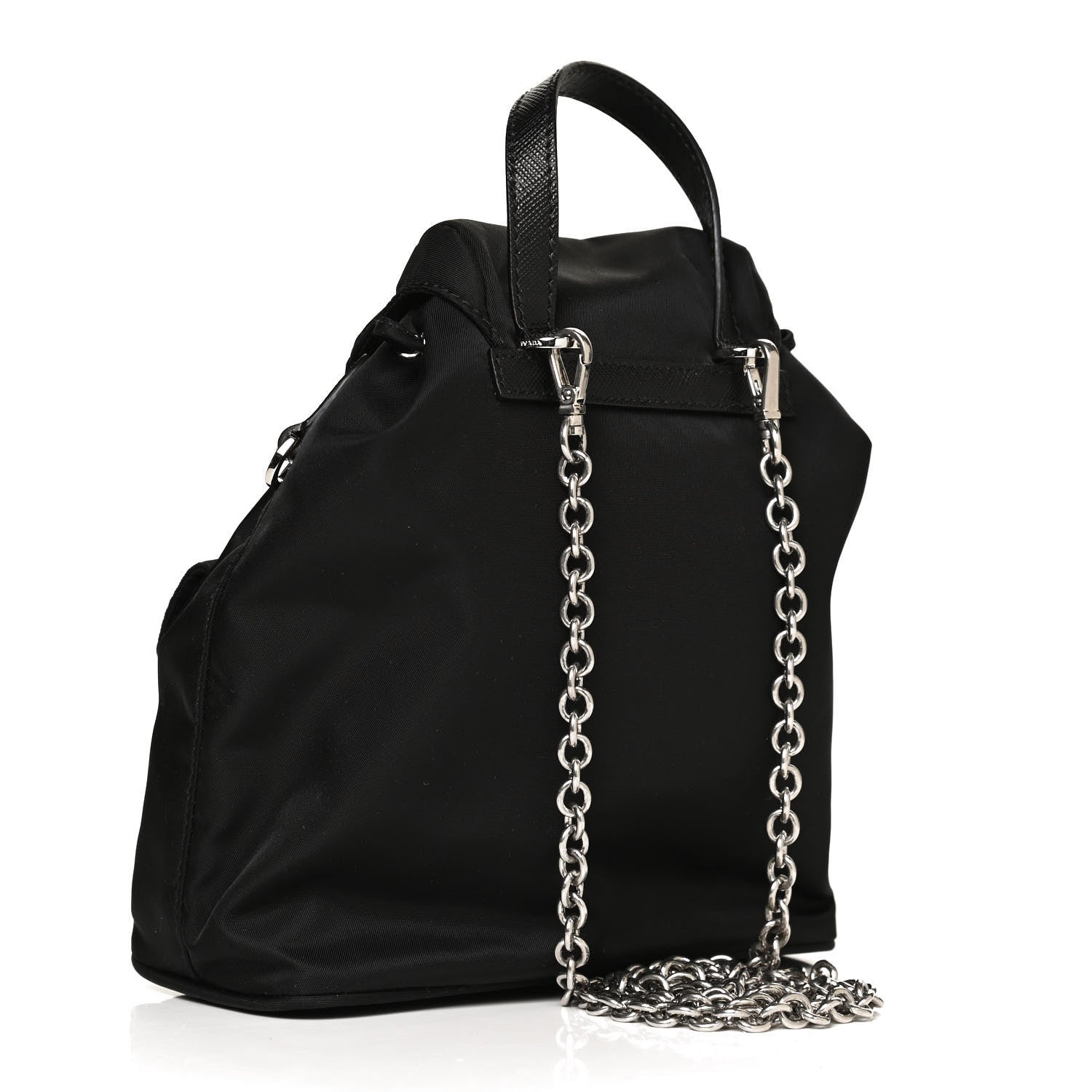 Prada Nylon Vela Mini Crossbody Backpack Black 3 of 11