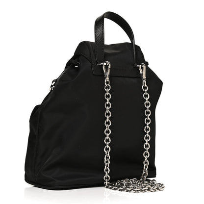 Prada Nylon Vela Mini Crossbody Backpack Black 3 of 11