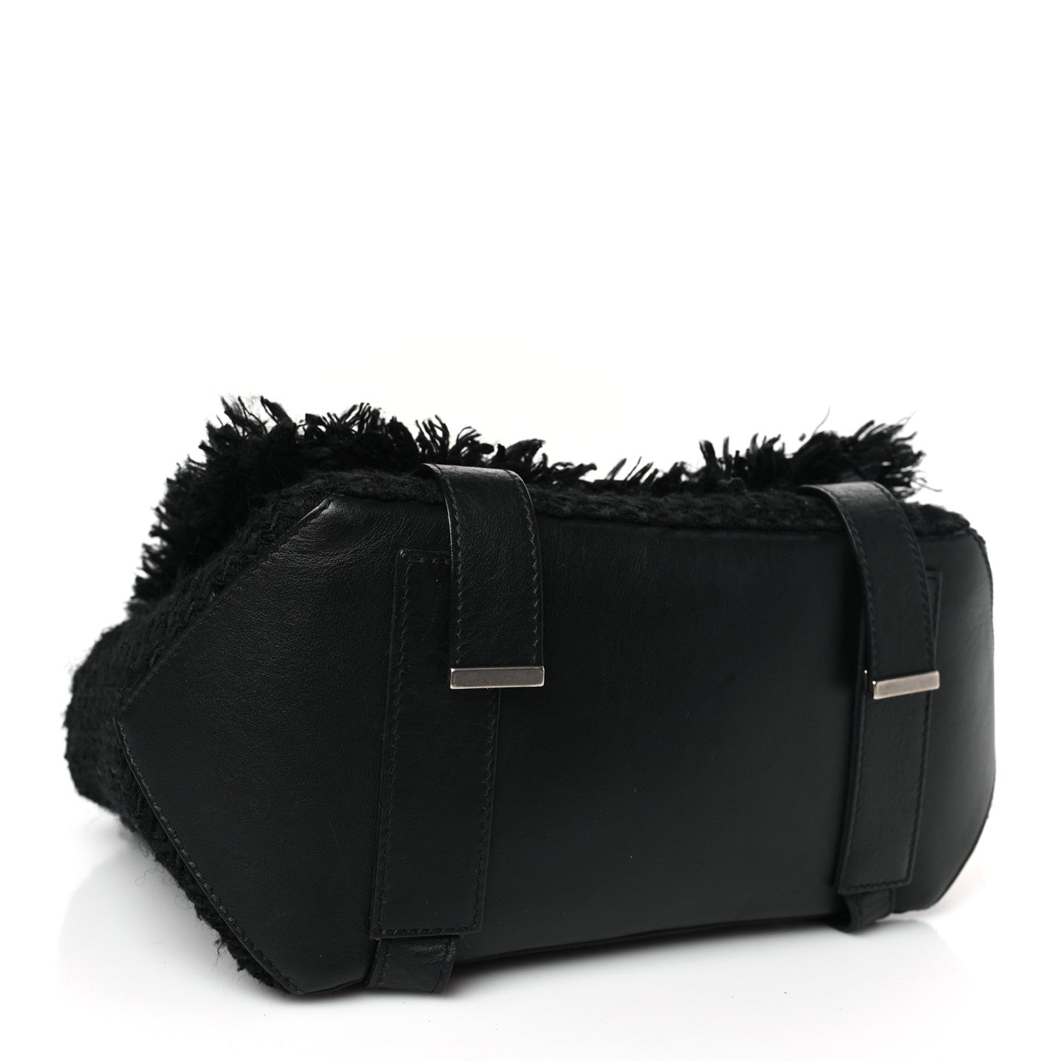 Proenza Schouler Tweed Calfskin Small PS Courier Backpack Black 4 of 8