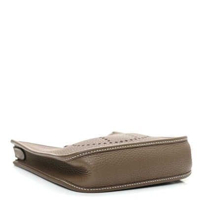 Hermes Taurillon Clemence Amazone Evelyne TPM Etoupe Bleu Indigo 4 of 9