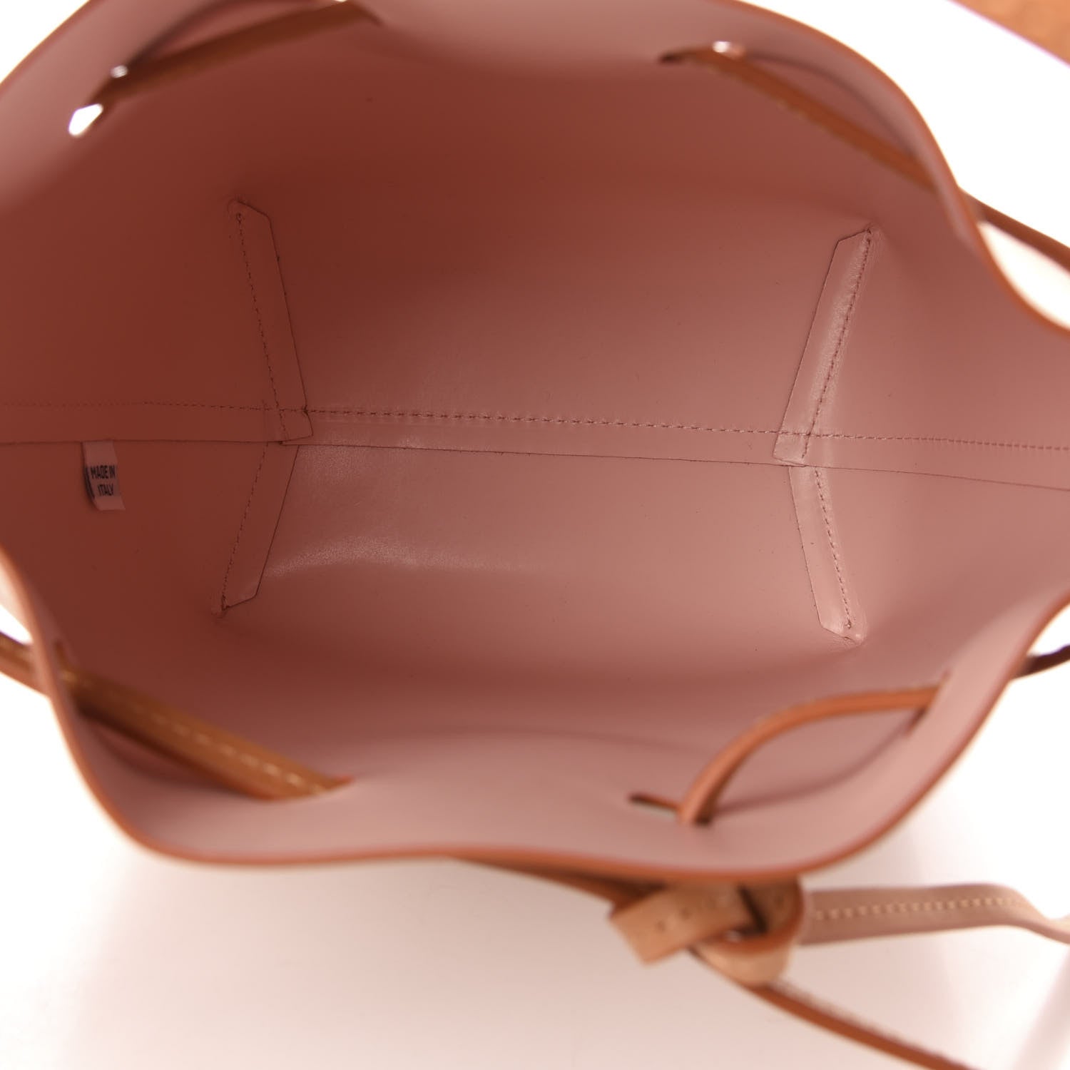 Mansur Gavriel Calfskin Mini Bucket Bag Cammello Rosa 5 of 9