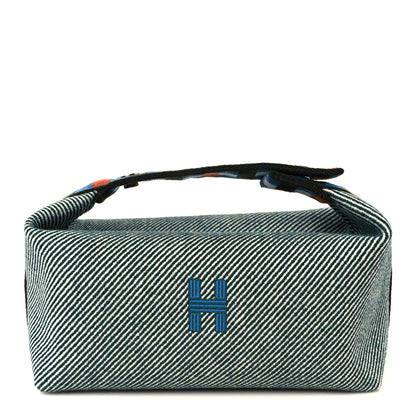 Hermes Wool Small Bride-A-Brac H Natte Pouch Bleu 1 of 9