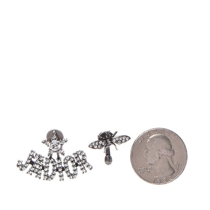 Christian Dior Palladium Crystal J'adior Earrings 2 of 5