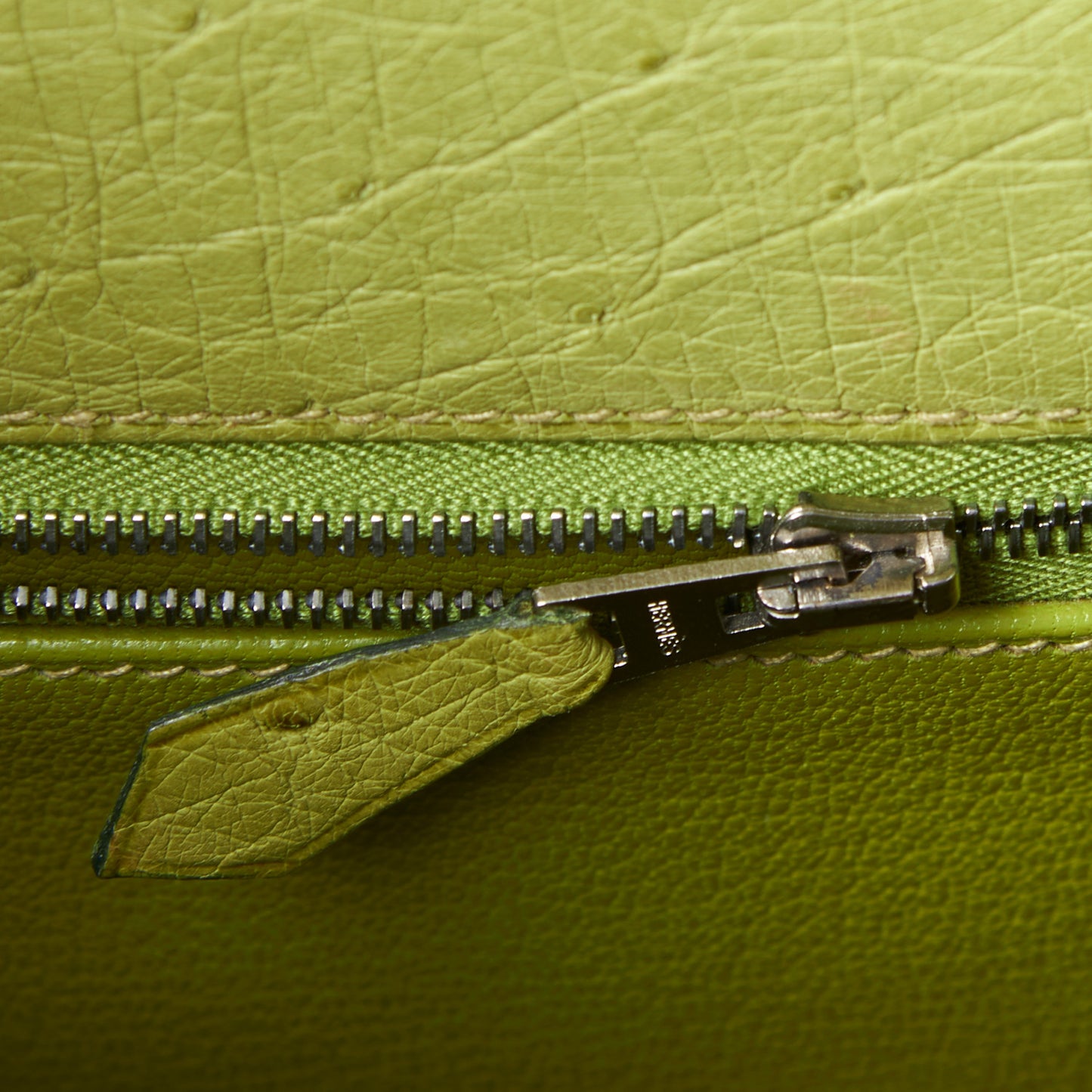 Ostrich Kelly Sellier 32 Vert Anis