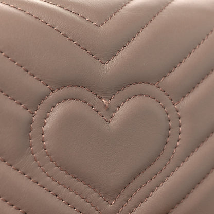 Gucci Calfskin Matelasse Super Mini GG Marmont Shoulder Bag Porcelain Rose 11 of 12