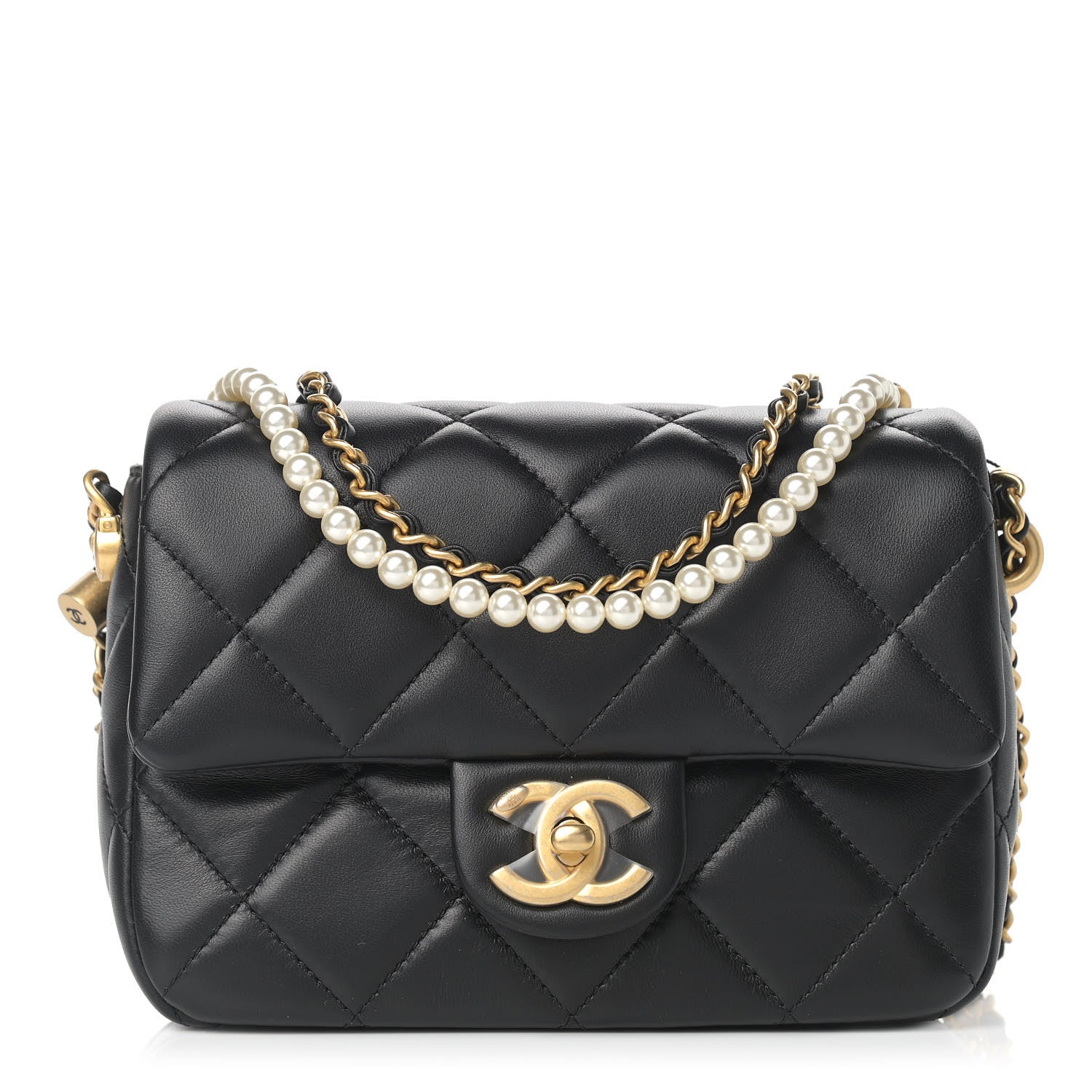 Chanel Lambskin Quilted Mini My Perfect Flap Black 1 of 10