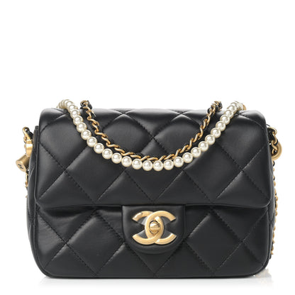 Chanel Lambskin Quilted Mini My Perfect Flap Black 1 of 10