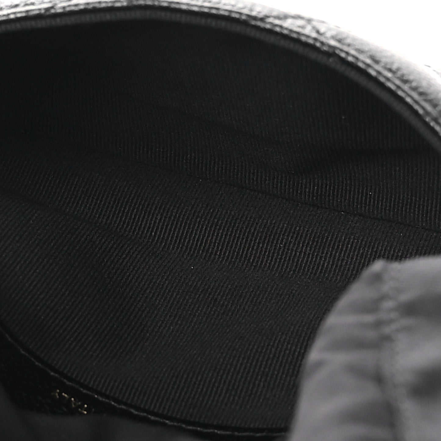 Caviar Fabric Foldable Tote Bag With Chain Black Multicolor