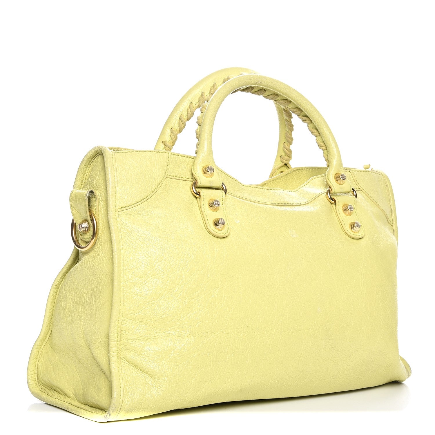 Balenciaga Agneau Giant 12 Gold Hardware City Jaune Citronnade 4 of 15