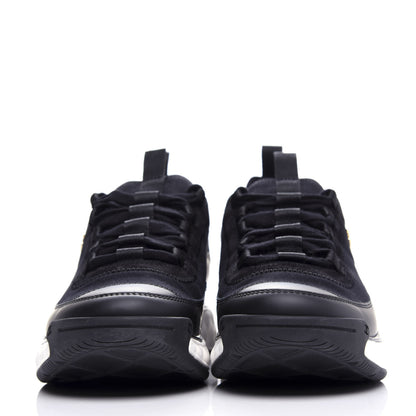 Chanel Velvet Calfskin Mixed Fibers CC Sneakers 40 Black 2 of 10
