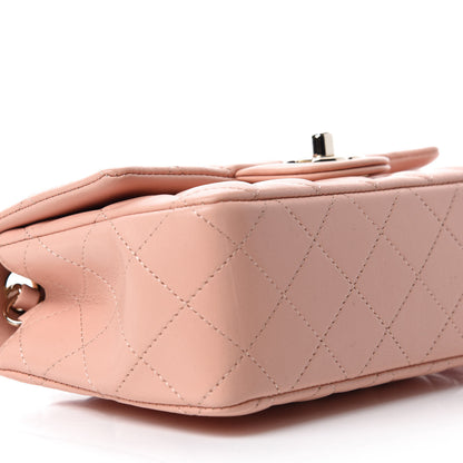 Chanel Lambskin Quilted Mini Rectangular Flap Light Pink 6 of 10