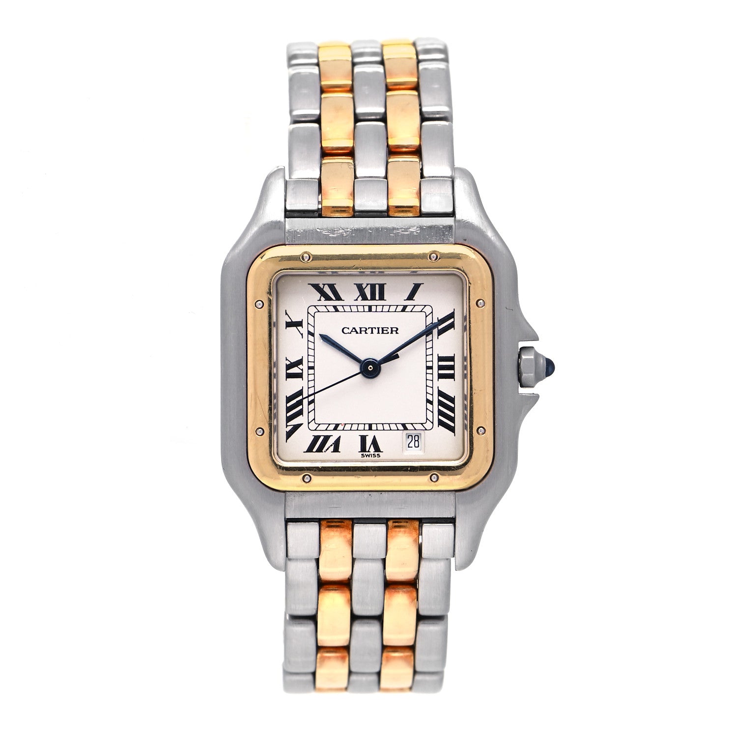 Cartier Stainless Steel 18K Yellow Gold 27mm Panthere Quartz Watch 1 of 4