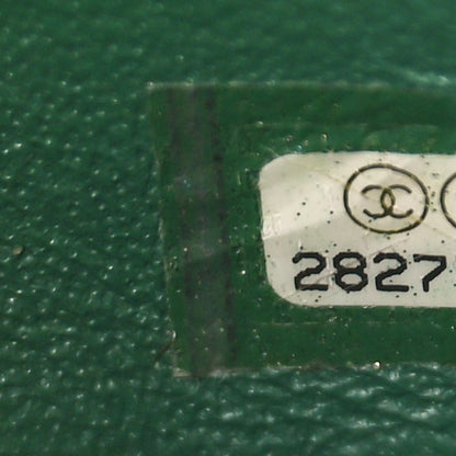 Chanel Lambskin Quilted Mini Rectangular Flap Dark Green 7 of 9