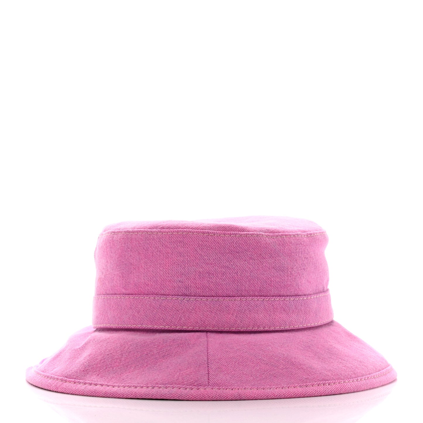 Denim Logo Bucket Hat M Pink Yellow
