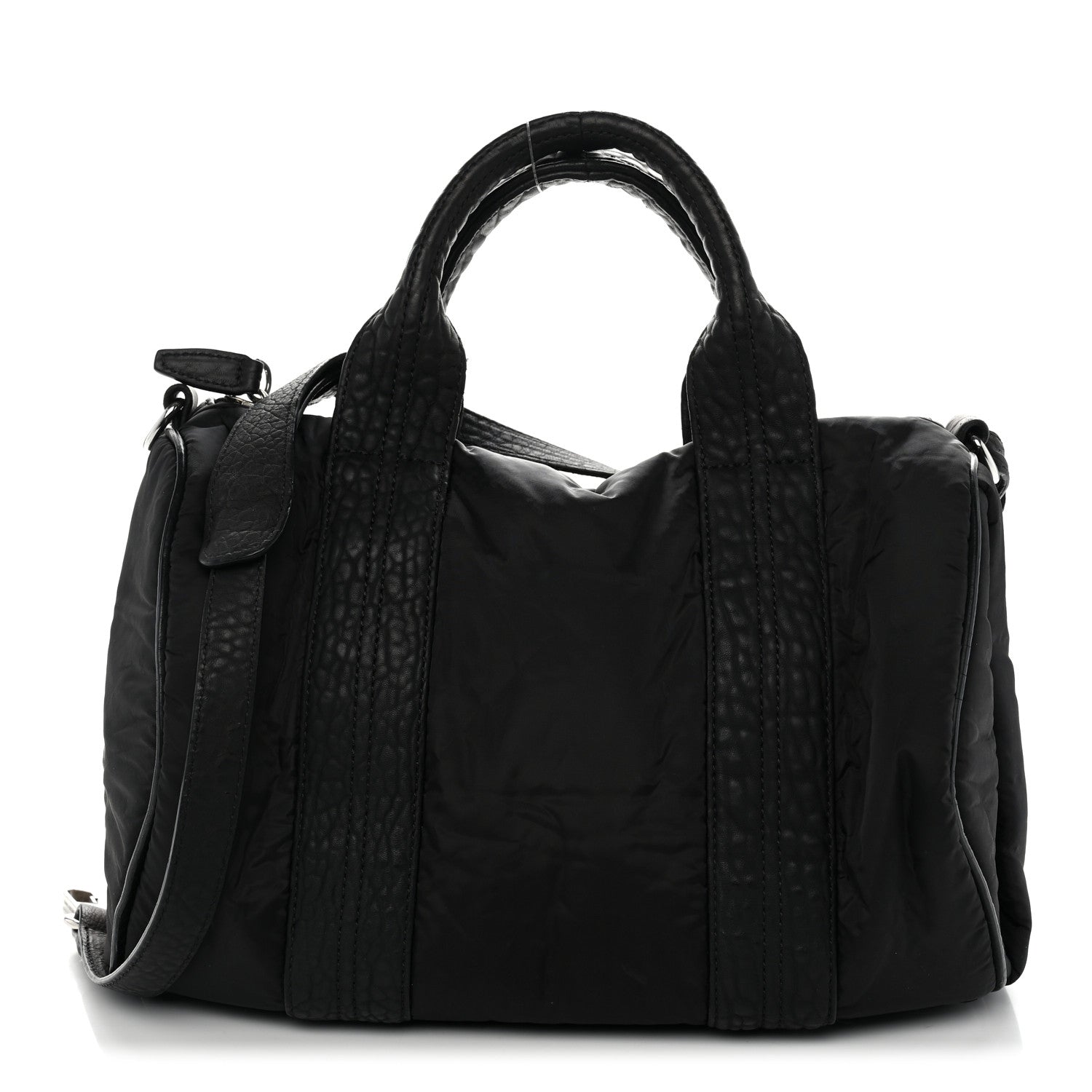 Alexander Wang Nylon Pebbled Lambskin Rocco Nickel Hardware Black 1 of 13