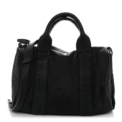 Alexander Wang Nylon Pebbled Lambskin Rocco Nickel Hardware Black 1 of 13