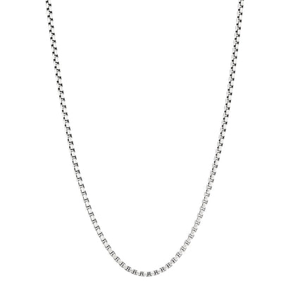 David Yurman Sterling Silver 14K Yellow Gold 2.7mm Small Box Chain Necklace 18" 1 of 5